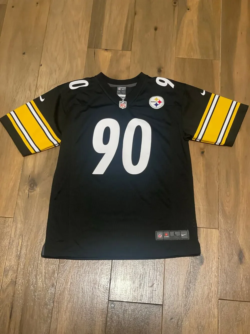 Nike On Field TJ Watt Jersey NFL Pro Line Youth Black New Without Tag Size L